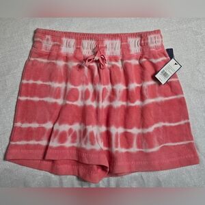 Crown & Ivy Coral Tie-Dye Women's Soft Shorts